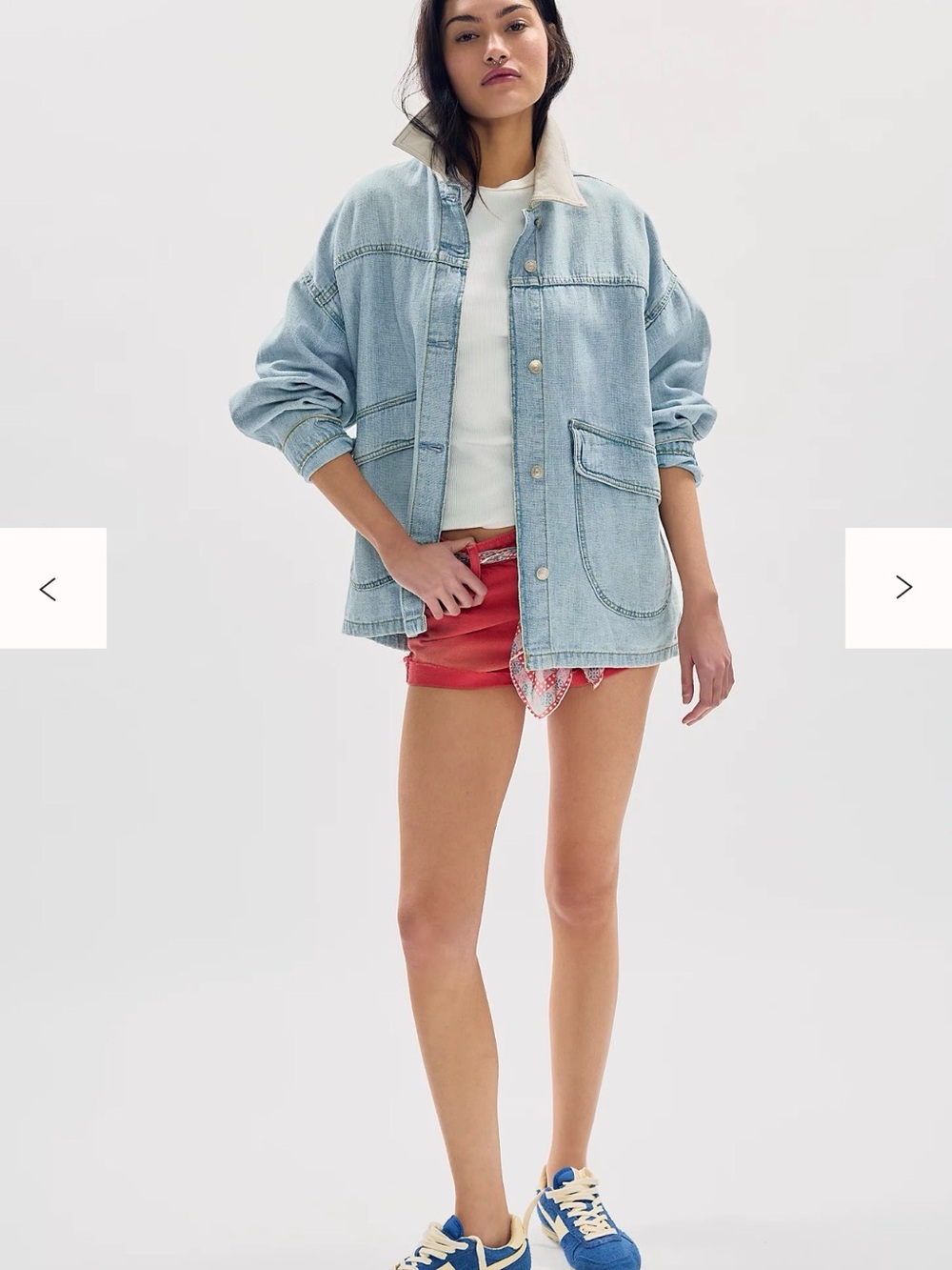 We The Free Lemon Denim Jacket in Sweet Icing, XS - Picture 3 of 6